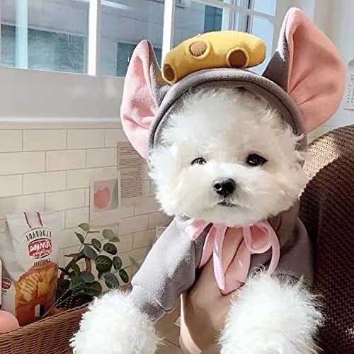 Pet Clothing Dog Transformation Shaped Hoodie (Dark Gray Mouse,S) - Image 2