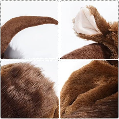 Dog Horn Wig for Halloween Christmas, Funny Pet Bull Costumes for Dog Cat, Pet Clothing Accessories - Image 3