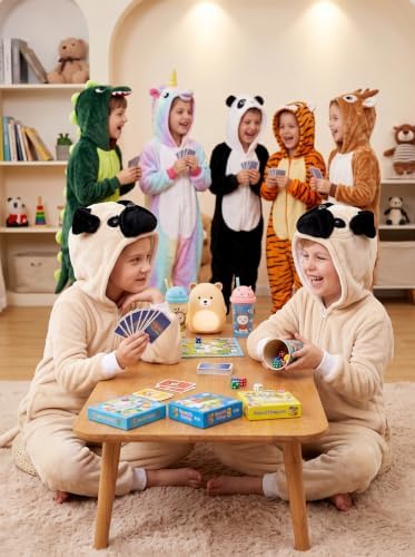 Kids Animal Onesie Pajamas Boys Girls Animal Onesie Costume for Halloween Christmas Costume - Image 3
