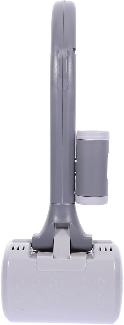 Toyvian Heavy Duty Pooper Scooper for Large Dogs with Long Handle Portable Dog Poop Picker Waste Scoop Tool for Outdoor Pet Cleanup Gray