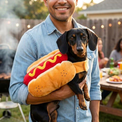Hot Dog Costume for Dogs, Funny Hot Dog Dog Costume with Adjustable Fit, Cute Pet Halloween Costume for Large Dogs, Dog Costume for Halloween Party Cosplay - Image 5