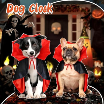 1 L Size Dog Halloween Costume - Vampire Cape for Large Dogs - Image 3