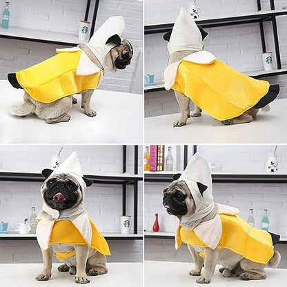 Banana Dog Costume - Funny Halloween Dog Costume Cute Dogs Cosplay Jumpsuit Fashion Dress for Puppy Small Medium Large Dogs Special Events Photo Props Accessories - Image 6