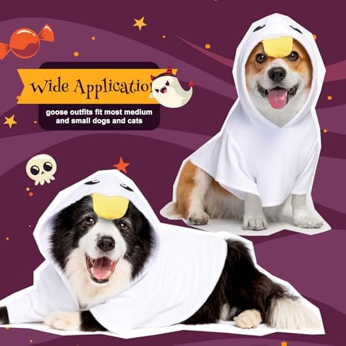 Huhumy Dog Goose Costume Hoodie Halloween Outfit for Medium Dogs, X-Large - Image 4
