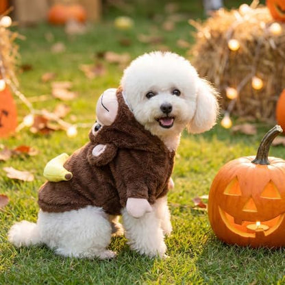 Halloween Monkey Small Dog Costume Pet Outfit Funny Clothes,M - Image 4