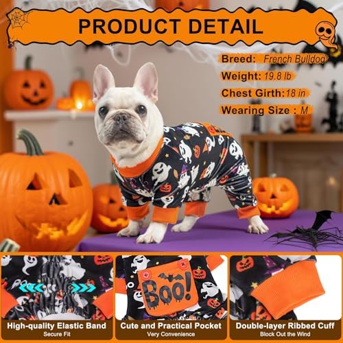 BEAUTYZOO Halloween Dog Pajamas, Soft Fleece Puppy Sweater for Small Dogs - Image 3