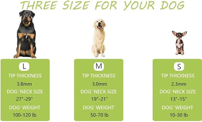Prong Pinch Collar for Dogs with Quick Release Buckle, Adjustable Training Collar for Small Medium Large Dogs, Helps Prevent Dog from Pulling(2.3mm, Neck Size 13"-15"), Silver