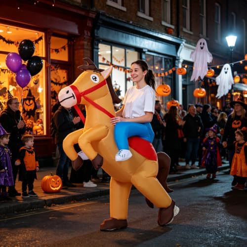 Inflatable Costume for Adult Ride on Animal Blow up Costumes Inflatable Halloween Costumes Fancy Dress Adults - Image 6