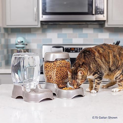 Petmate Pet Cafe Water Dispenser, XS, 0.25 GAL, Pearl Ash Blue, 7.3in