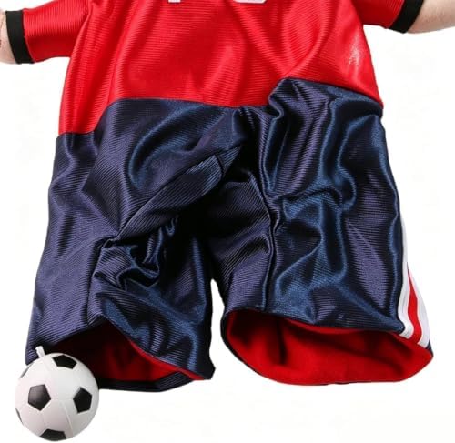 Soccer Player Dog Costume Adjustable Halloween Outfit-M - Image 2