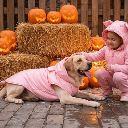 FLAdorepet Halloween Pink Pig Dog Costume Small Large Dog Piglet Outfit,4XL - Image 3