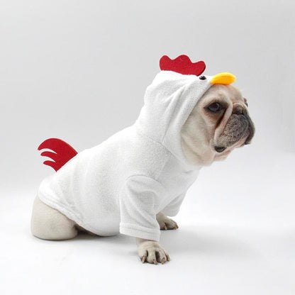 Pet Apparel Dog Chicken Costume for Medium Dogs Dog Halloween Costumes Dachshund Stitch French Bulldog Costume Matching Clothes for Pet and Owner - Image 6