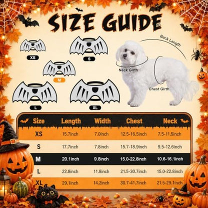 Dog Dragon Wings, Halloween Dragon Costume for Dog Cat, Silver, M - Image 3