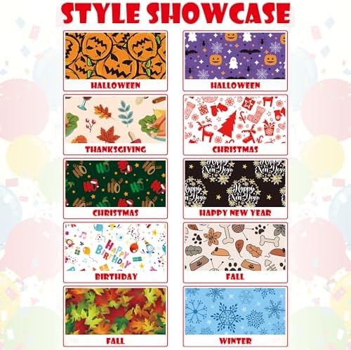PET SHOW 10 Pack Holiday Winter Dog Ties Neckties XL for Extra Large Dogs - Image 3