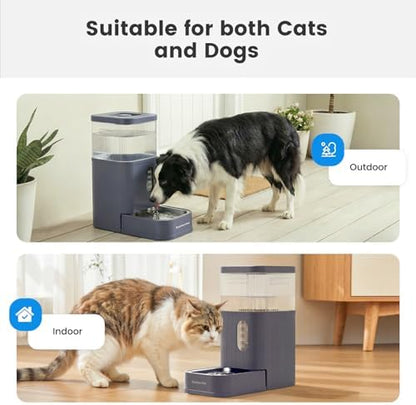 2.9 Gallon Automatic Dog Water Dispenser with Stainless Steel Bowl