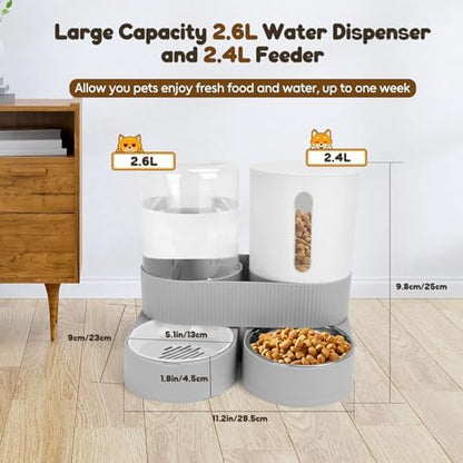 Automatic Dog Feeder and Water Dispenser for Small Medium Cats