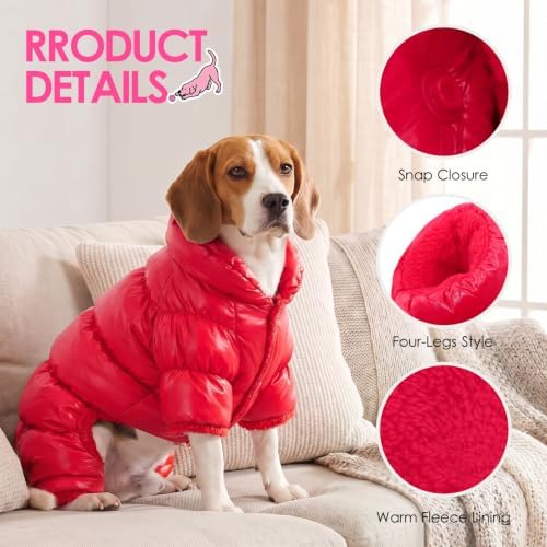 AOFITEE Dog Coat for Small Dogs Full Body Dog Coat Waterproof Dog Jacket - Image 5