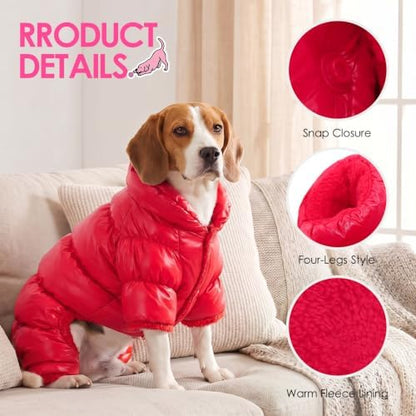 AOFITEE Dog Coat for Small Dogs Full Body Dog Coat Waterproof Dog Jacket - Image 5