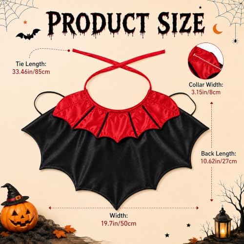 Dog Halloween Costumes for Small Medium Dogs Cats Upgraded, Funny Small Dog Devil Costumes for Trick-or-Treating, Cosplay, Parties, Photo Shoots Adjustable 10-20 Inches(Red) - Image 2