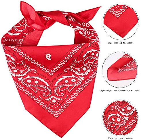 Yewong Pet Cowboy Costume Accessories Dog Cat Pet Size Cowboy Hat and Bandana Scarf West Cowboy Accessories for Puppy Kitten Party Festival and Daily Wearing Set of 2 (Black) - Image 4