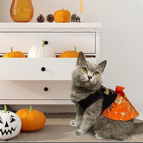 Dog Halloween Costumes Dog Dress Halloween Costumes for Dogs Funny Puppy Dress with Bow for Small Medium Large Dogs Pumpkin Witch Bat Pet Costume Halloween - Image 6