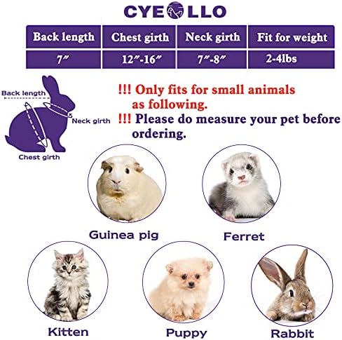 cyeollo Dinosaur Halloween Costume for Rabbit Bunny Puppy Kitten 2lb to 4lb - Image 2