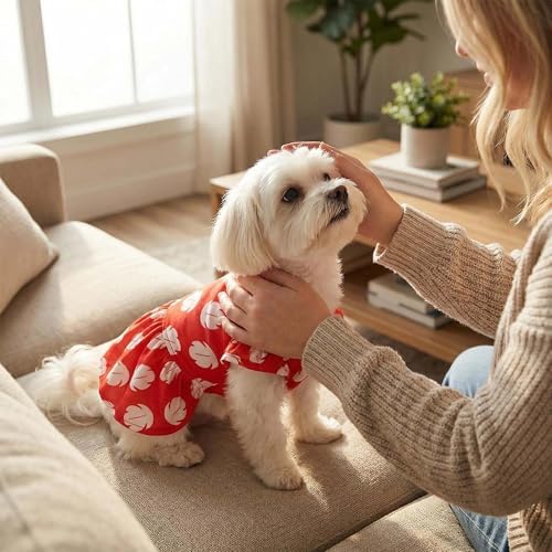 Halloween Dog Hawaiian Costume Dress Luau Leis Hair Clip,XS - Image 5