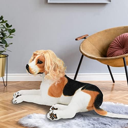Funny Dog Cat Cosplay Wig for Halloween, Christmas, Parties, Festivals - Pet Wigs for Small, Medium and Large Dogs (Long Blonde Curly Hair) - Image 6