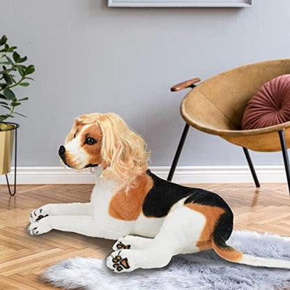 Funny Dog Cat Cosplay Wig for Halloween, Christmas, Parties, Festivals - Pet Wigs for Small, Medium and Large Dogs (Long Blonde Curly Hair) - Image 6
