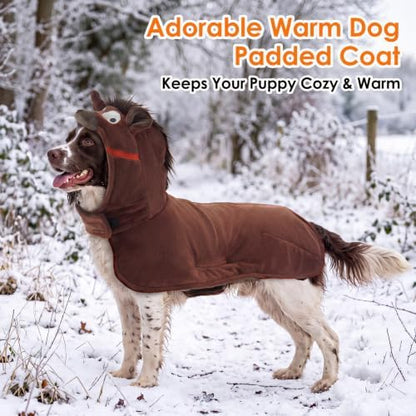Funny Hoodied Dog Coat for Cold Weather, Horse Costume Cosplay for Hallowen - Image 7