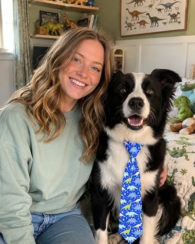 PET SHOW 10 Pack Dinosaur Dog Ties Neckties XL for Extra Large Dogs - Image 4
