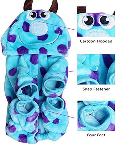 Soft Velvet Dog Clothes Winter Dog Hoodie Cute Pet Halloween Costume Outfits for Small Dogs Puppy (XX-Small) - Image 6