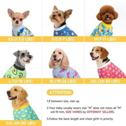 XPUDAC Dog Pajamas for Small Medium Dogs, Strechy Soft Dog Clothes for Dogs Girl Boy Pet Jumpsuit, Cat Onesie-L - Image 5