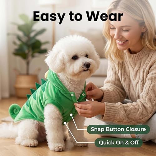 Halloween Chameleon Dog Costume Funny Pet Cat Clothes Outfits,XL - Image 5