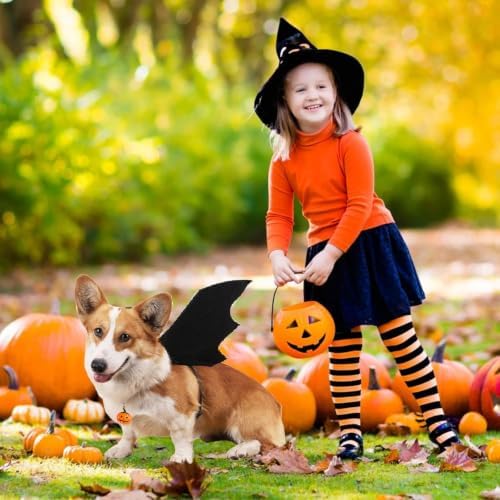 Dog Bat Wings Costumes for Dogs Halloween Party Pet Outfit Black XL - Image 3