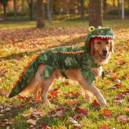 Large Dog Halloween Crocodile Dinosaur Costume Outfits Cosplay,XXL - Image 4