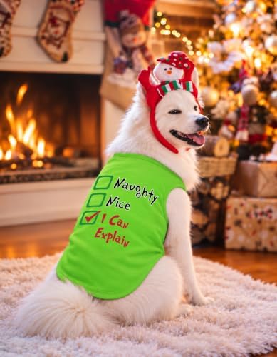 Green Monster Dog Costume,Halloween Christmas Dog T-Shirts Clothes Outfit for Pets Small Medium Large Dogs Cats (Large) - Image 5