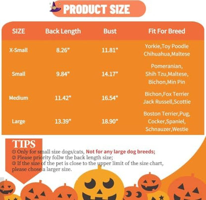 Dog Halloween Dress with Led Light Wreath Puppy Clothes Costumes Outfits for Small Dog Girl - Image 3