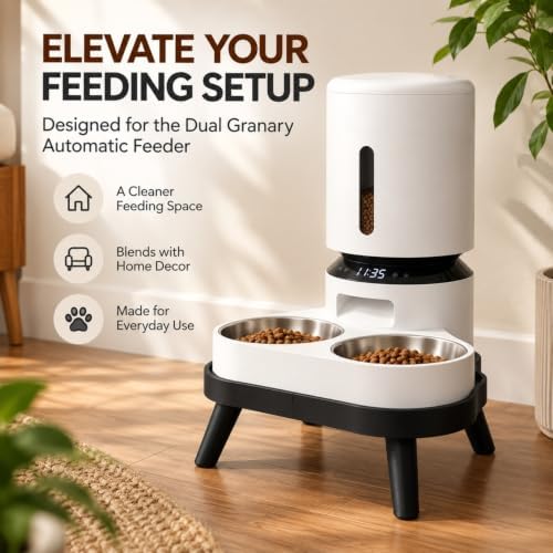 Elevated Stand Compatible with Petlibro Dual Granary Automatic Feeder