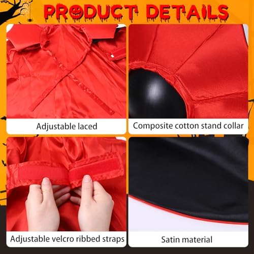 Halloween Dog Cat Costume Vampire Devil Cape for M or L Adjustable Cloak - Image 3