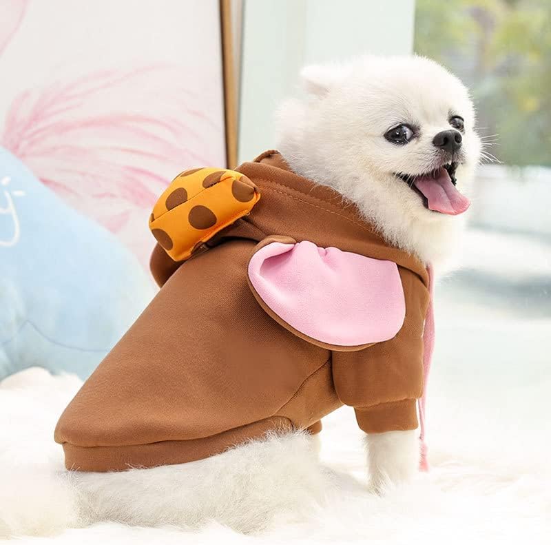 Pet Clothing Dog Transformation Shaped Hoodie (Brown Mouse,2XL) - Image 4