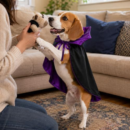 Vampire Cloak Dog Costumes for Medium Dogs, Devil Cape Dog Halloween Costume, Halloween Costumes for Medium Large Breed - Image 6