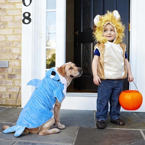 FLAdorepet Halloween Large Dog Shark Costume Outfit Fleece Warm Clothes,3XL - Image 3