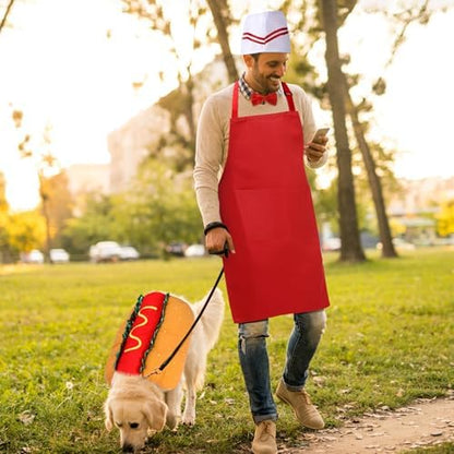 5 Pcs Adult Waiter with Hot Dog Costume - Image 6
