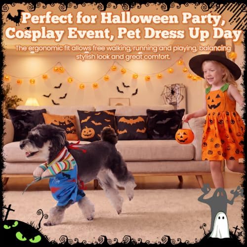 Allroaring Scissor Hand Themed Dog Cosplay Outfit, Puppy Halloween Costumes - Image 6