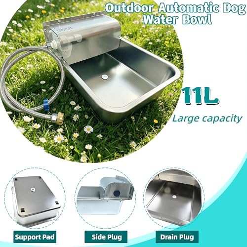 Automatic Dog Water Dispenser,Wide Mouth Design,Water Level Control