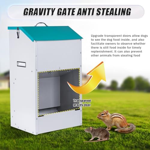 50 Lbs Automatic Dog Feeder for Large Dogs, Dog Food Dispenser