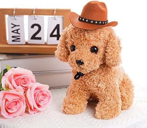 choyaxo Pet Cowboy Costume Cosplay Cap Halloween Costumes for Dogs Cat Pet Party Decoration Mini Cowboy Hat (Brown, Small) - Image 3