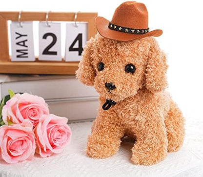 choyaxo Pet Cowboy Costume Cosplay Cap Halloween Costumes for Dogs Cat Pet Party Decoration Mini Cowboy Hat (Brown, Small) - Image 3