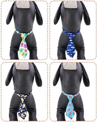 PET SHOW 10 Pack Ocean Animals Dog Ties Neckties for Medium Dogs - Image 3